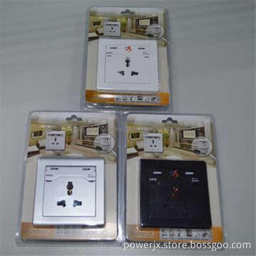 AC USB wall outlet, USB power outlet/silver color wall plug with USB